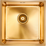 Кухонная мойка 44х44 Paulmark Lassan PM304444-BG брашированное золото